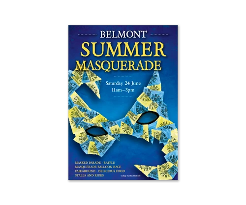 Belmont school poster by Design Marie