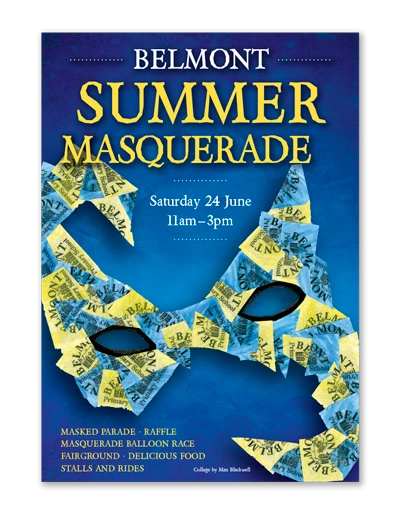 Belmont school poster by Design Marie