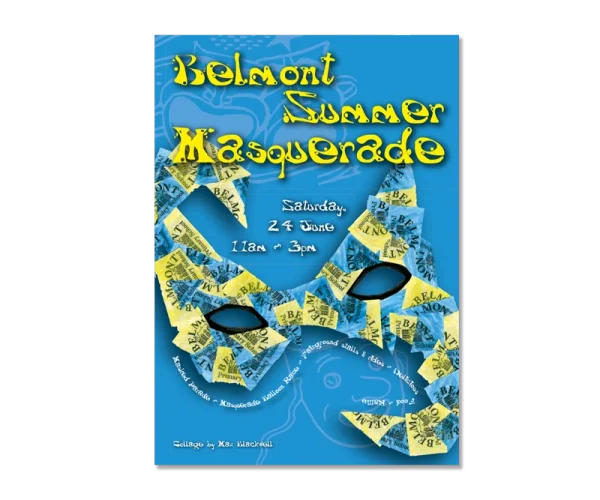 Belmont school poster by Design Marie