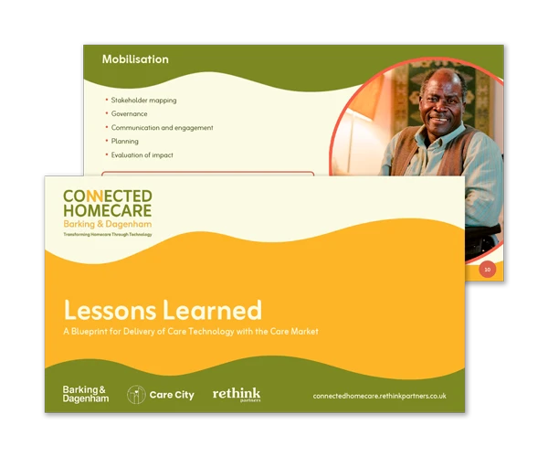 Connected Homecare Barking & Dagenham PowerPoint presentation design by Design Marie