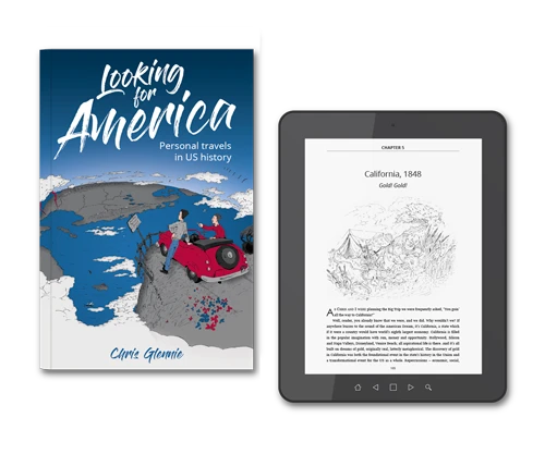 Looking for America hardback and epub book design by Design Marie