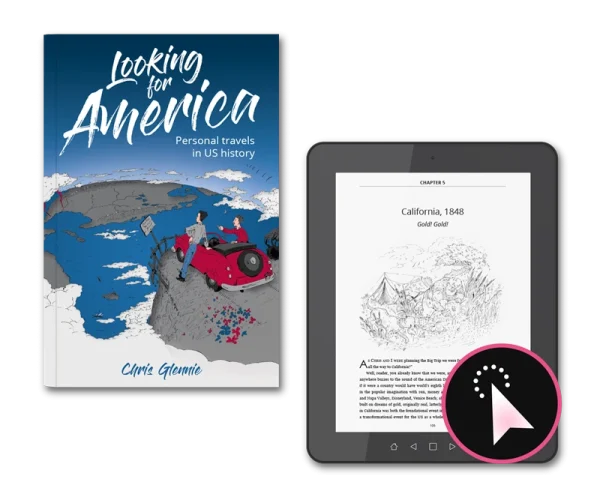Looking for America hardback and epub book design by Design Marie