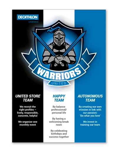 Decathlon Uxbridge poster by Design Marie