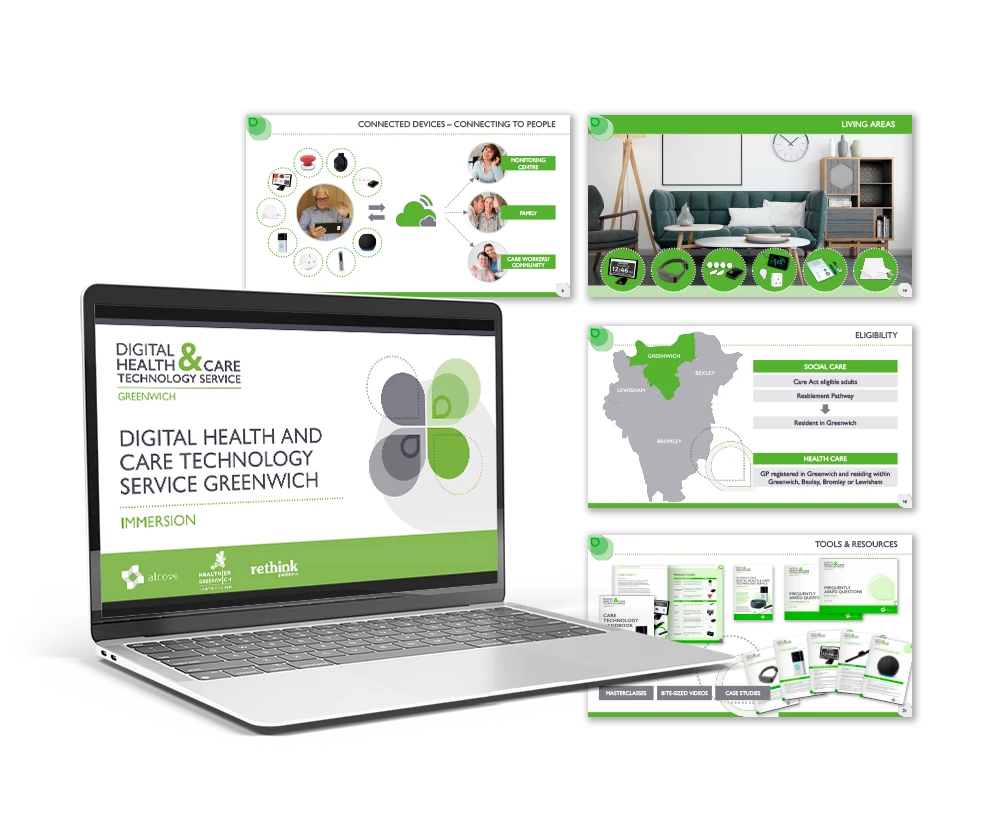 DHACT PowerPoint presentation design by Design Marie