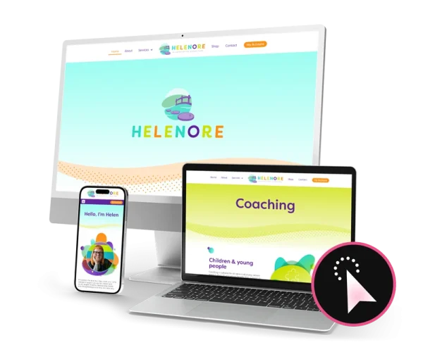 Helenore website design by Design Marie