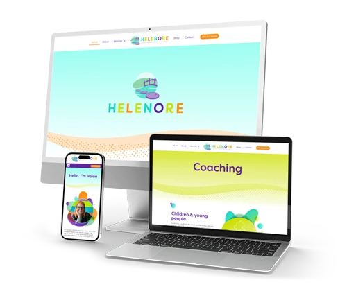 Helenore website design by Design Marie