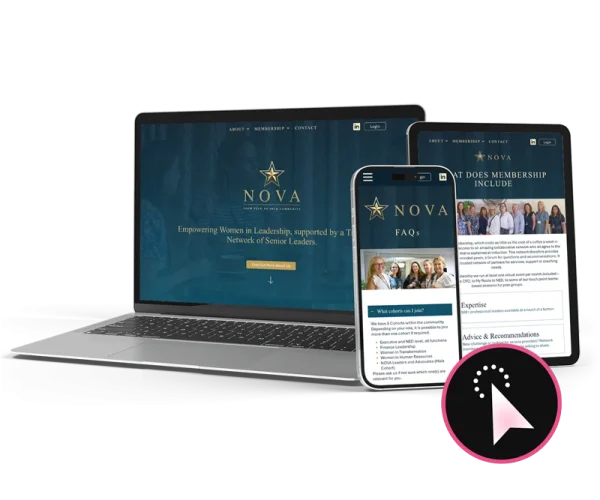 NOVA Community website design by Design Marie