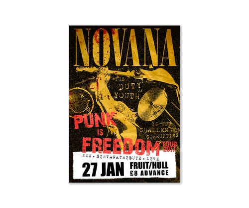 Novana band poster by Design Marie