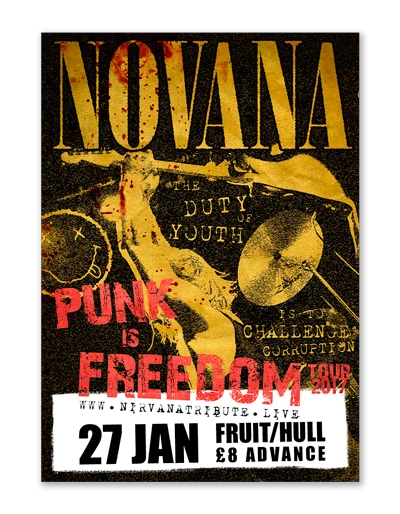 Novana band poster by Design Marie