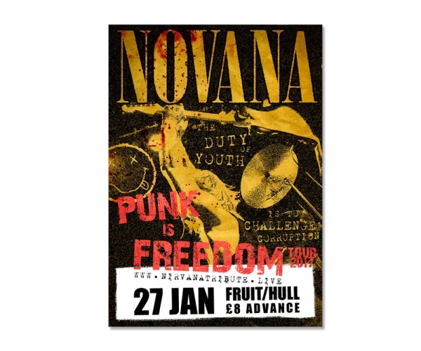 Novana band poster by Design Marie