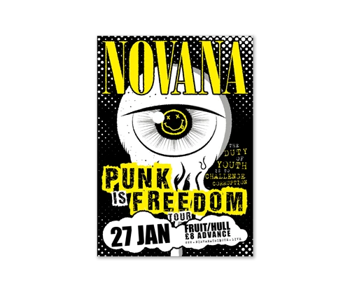Novana band poster by Design Marie