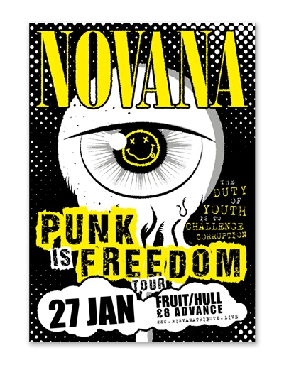 Novana band poster by Design Marie