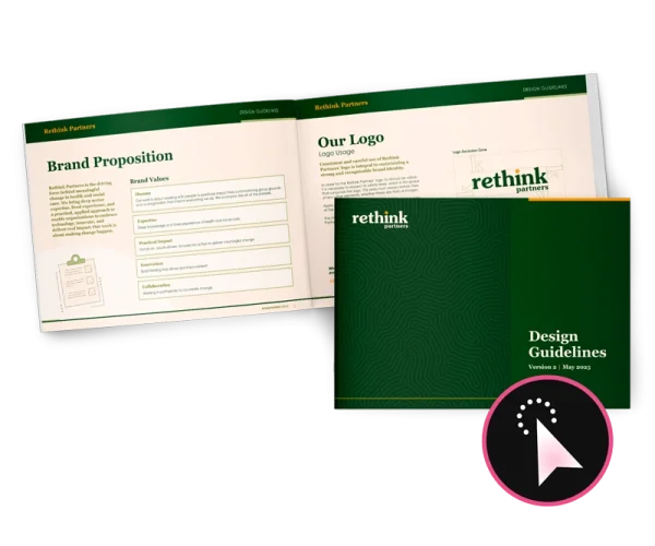 Rethink Partners rebrand by Design Marie