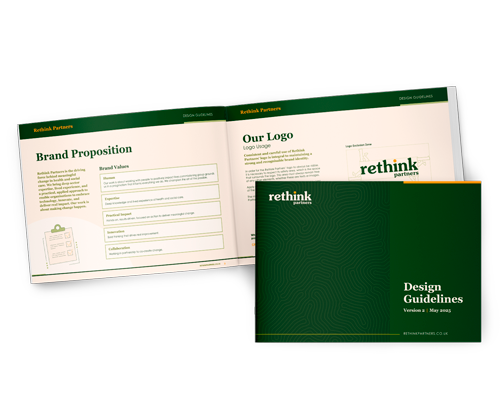 Rethink Partners rebrand by Design Marie