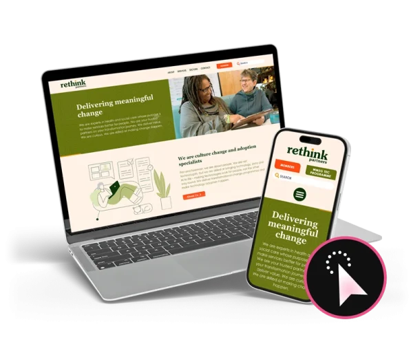 Rethink Partners website design by Design Marie