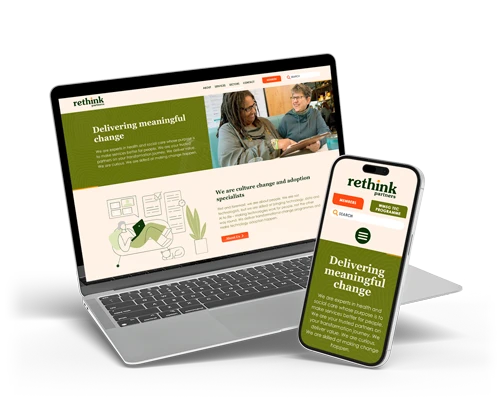 Rethink Partners website design by Design Marie