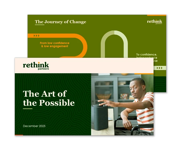 Rethink Partners PowerPoint presentation design by Design Marie