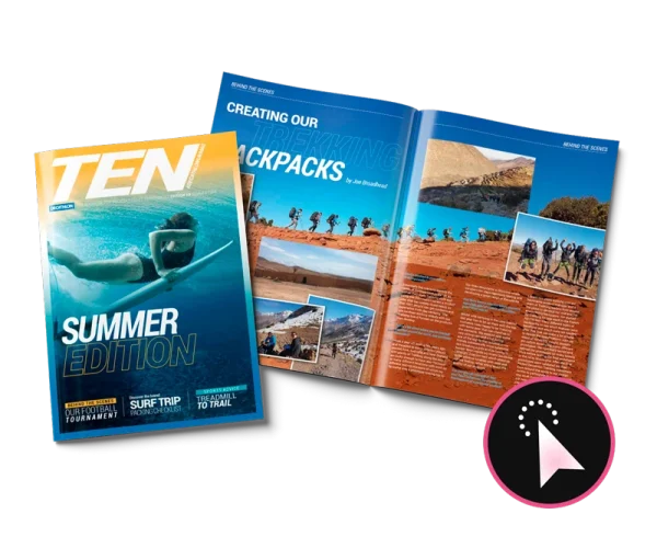 Decathlon UK's Ten magazine design by Design Marie